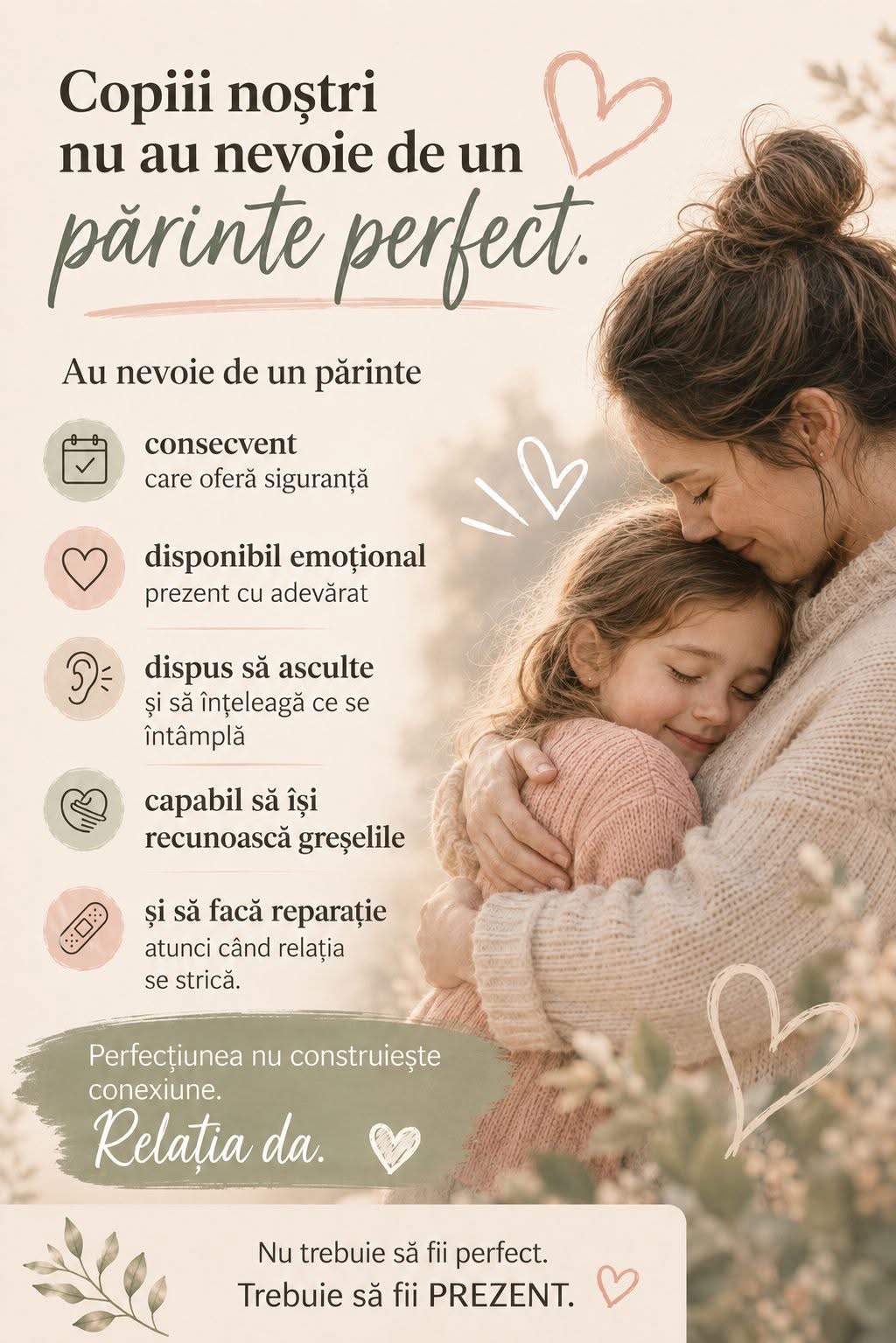 Copiii noștri nu au nevoie de un părinte perfect
