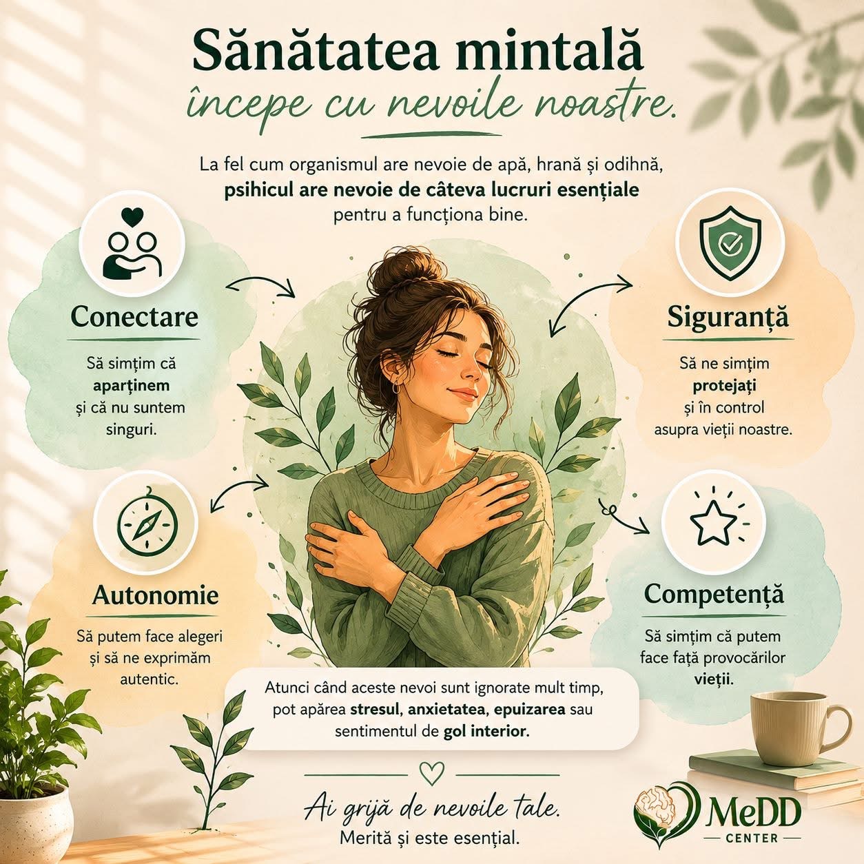 Sănătatea mintală începe cu nevoile noastre